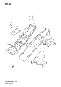 GSX-R600 Заднее крыло