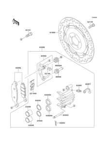 EJ650 Передний тормоз