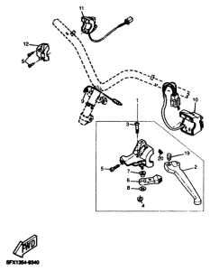 CW50RS Handle switch. lever