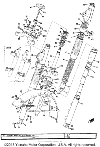 DS6B Front fork & front fender