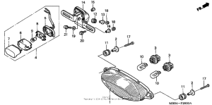 VTR1000F Фонарь