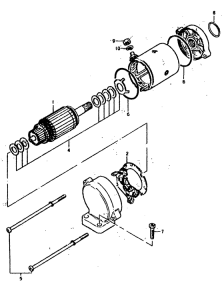 GS400 Стартерный мотор