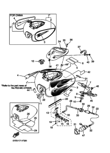 XVS1100A XVS11AW Tank fuel