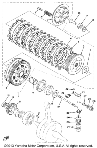XT500H Сцепление