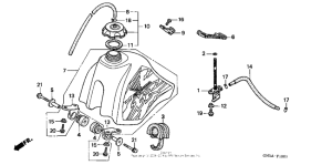 XR80R Fuel tank 98-00