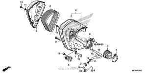 VT1300CT Воздушный фильтр