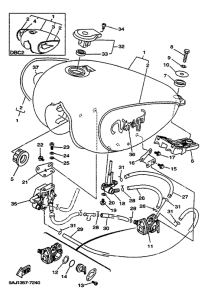 XV125 Reservoir a carburant