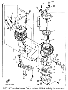 XV750E Карбюратор
