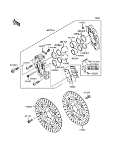 ZR400 Передний тормоз