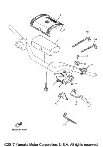 YZ125J2 Рулевые переключатели