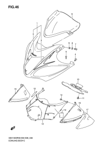 GSX1300R Cowling body