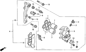 XR650L Передний суппорт