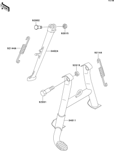 ZR750 Подножка