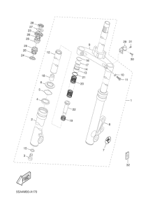 CW50 Передняя вилка