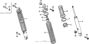 XL350 Задние амортизаторы