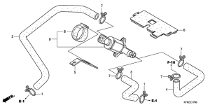 VTR250 Клапан нагнетание воздуха