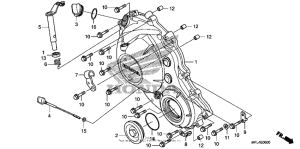  Крышка картера правая