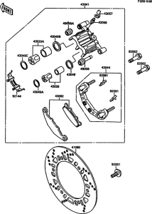 EX250 Front brake(01648-)