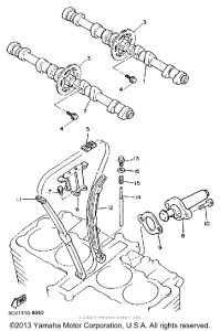 FJ1200WC Цепь механизма газораспределения