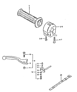 GSX400 Right handle switch