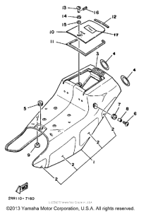YSR50T Боковые обтекатели