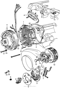 CA95 Alternator + points + advancer