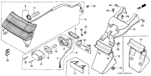 CH125 Taillight unit ass`y