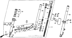 GL1500SE A / se front fork 94