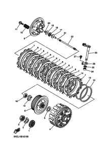 YZ250F Сцепление