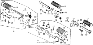 CB750 Подножки