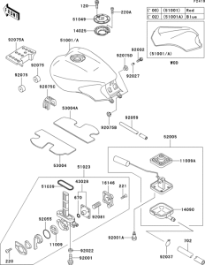 ZG1000 Топливный бак