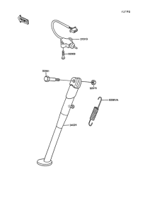 KL250 Подножка