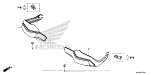 CRF1000D (ABS) Knuckle Guard