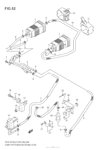 GSX-R750 Evap System (Gsx-R750 L2 E33)