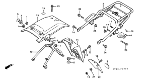 XLX350 Заднее крыло