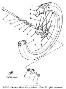 TT225T Переднее колесо