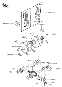 KZ440 Crankshaft / balancer