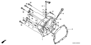 CG125 Крышка картера правая