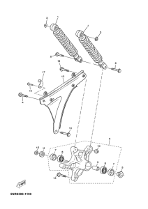 YP125D Rear arm. suspension