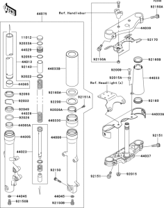 VN800 Передняя вилка