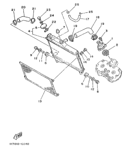 TZR250 Radiator. hose
