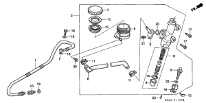 VFR400R Задний тормозной цилиндр