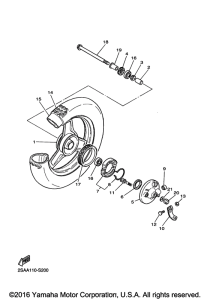 PW50H2 Переднее колесо