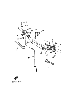 TY250 ハンドルスイツチ. レバー