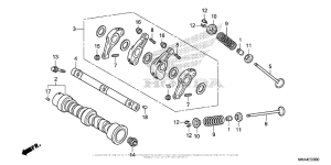 NC700X (DCT) Распределительный вал и клапана