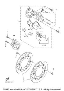 FZ6RYCL Передний суппорт