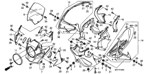 XL700V (ABS) Cowling comp