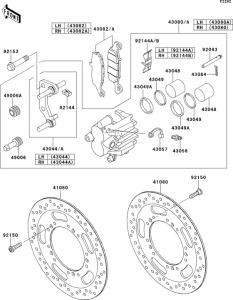 VN1700 Передний тормоз