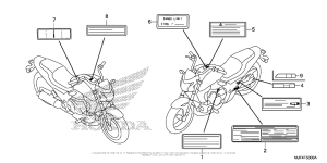 CTX700N Лейбл предостережения