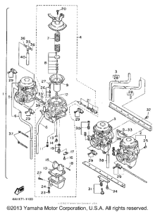 FJ1200AD Карбюратор